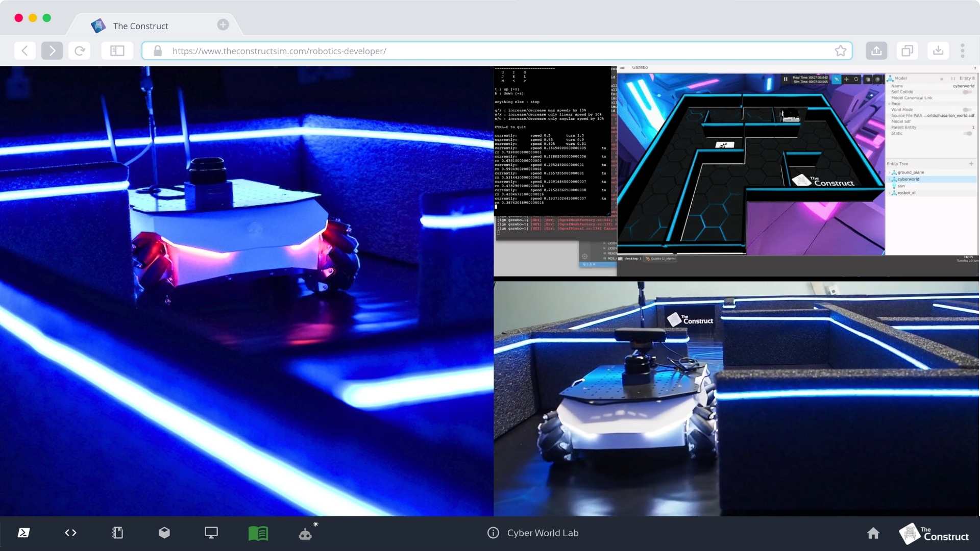 _赛博世界实验室 ROSbot XL rosject预览 The Construct 具身智能开发者大师班 赛博世界实验室