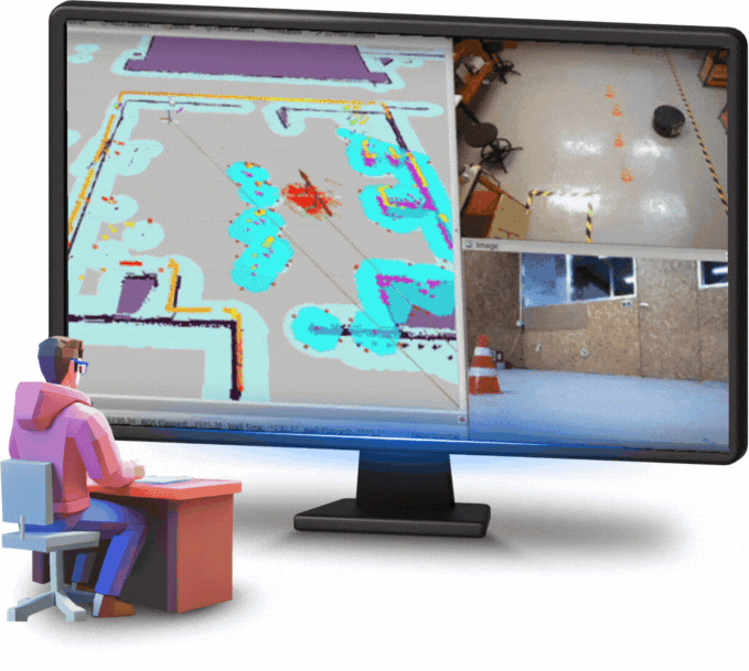 在大师班中亲身体验机器人 real_robot_navigation